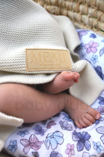 MEMI Bambusová pletená deka - Barva: Mint