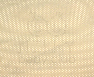 Povlak na péřovou zavinovačku Béžová s bílým puntíkem