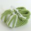Kojenecké pletené botičky - Barva: botičky zelené